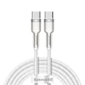 Miniatyrbild 1 av 10: Baseus Cafule USB-C till USB-C datakabel, 100W, 5A, 2m, vit