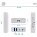 Miniatyrbild 5 av 5: GaN 2xUSB-C+2xUSB-A väggladdare, PD, QC4.0, 75W, vit