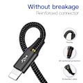 Miniatyrbild 5 av 11: Baseus 4-i-1 multiladdare, USB-C/Lightning/MicroUSB, 3.5A, 1.2m