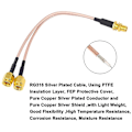 Miniatyrbillede 5 af 5: Wifi Antenne Koaksialkabel Sma Hun Til Y-type 2xsma Han Lige Splitter Combiner Extension Pig As shown