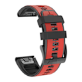 Miniatyrbillede 1 af 5: Rem til Garmin Fenix ​​6x, lettilpasning af bløde silikonebånd Udskiftning til Fenix ​​7x/fenix 6x Pro/fenix 5x/fenix 5x Plus/descent Mk2 Red Black