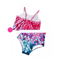 Miniatyrbillede 3 af 5: Havfrue Badedragt Piger One Piece Badedragt Spa Strand Badetøj --- Farverig Csize 130