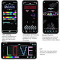 Miniatyrbilde 5 av 5: Tilpassbare LED-Bluetooth-briller for Blinkende Display for voksne