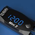 Miniatyrbillede 3 af 5: Universal 3 I 1 Motorcykel Elektronisk Ur Termometer Voltmeter 12v Ip67 Vandtæt Støvtæt Led Ur Digital Display| | White
