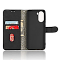 Miniatyrbild 5 av 5: För Zte Blade V40 Design Anti-drop Tpu+pu Läder Phone case Stativ Plånbok Skin-touch Feeling Cover Black
