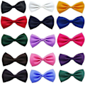 Miniatyrbild 2 av 5: Justerbar fluga Fancy Satin Prom Kids Pojkar Solid fluga