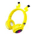 Pikkukuva 1 / 5: Langattomat Bluetooth-kuulokkeet lapsille, söpöt Pikachu-korvaläpät sisäänrakennetulla mikrofonilla, langattomat