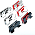 Miniatyrbillede 3 af 3: Golf R Emblem til Golf R Golf R-line Gti Trunk Emblem (sort sølv)
