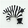 Miniatyrbild 1 av 2: Sensoriska Slug Fidget Toys för barn Sensoriska Leksaker för autister Black  white