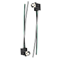 Miniatyrbillede 4 af 5: 2stk Forlygte Lampe Pære Fatning Ledningsnet Stik Stik Adapter Line For H1 Pære