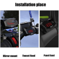 Miniatyrbillede 4 af 5: Universal 3 I 1 Motorcykel Elektronisk Ur Termometer Voltmeter 12v Ip67 Vandtæt Støvtæt Led Ur Digital Display| | Red