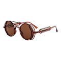 Pikkukuva 1 / 5: Retro Classic Steampunk Aurinkolasit Uv400 Pyöreä Kehys Design Värilliset Linssit Lasit Silmälasit Goottilaiset Miehet Naiset Aurinkolasit Steampunk| | 5