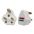 Miniatyrbillede 2 af 5: 5 Amp runde benstik Netstik 3 pinde lysstik til scenebelysning Lampe (sort 5 stk) (a-1b) White 5