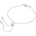 Miniatyrbillede 4 af 5: Infinity Heart-smykkekollektion, halskæder og armbånd, finish i rosa guld og rhodium, klare krystaller Bracelet