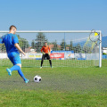 Miniatyrbild 2 av 5: Top Bins Fotbollsmål, 1/2/3 st Fotbollsmålnät, utomhusfotbollskastmål för sparkprecisionsträning, lätt att fästa och lossa på 3*yellow
