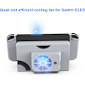 Miniatyrbillede 2 af 3: Køleventilator Kompatibel med Switch Oled Med Blåt Lys Usb Powered Switch Oled Tilbehør