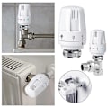 Miniatyrbilde 4 av 5: 3/6x radiator termostatisk hodevarmer M 30 X 15 erstatningshode for varmeventil 3PCS