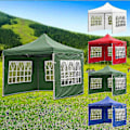 Miniatyrbillede 2 af 4: Have Heavy Duty Oxford Gazebo Festtelt Bryllups Baldakin Sammenfoldelig Vandtæt Udendørs Baldakin Telt Blue