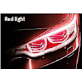 Miniatyrbillede 1 af 5: Led Fleksibel Bil Kørelys Drl Vandtæt Forlygte Blinklygte 30cm 45cm 60cm Auto Dekoration Tilbehør 2stk| | Red 30cm