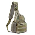 Miniatyrbild 1 av 5: Militär taktisk axelväska Män Vandring Ryggsäck Nylon Utomhus Jakt Camping Fiske Molle Army Trekking Bröst Sling Bag CP