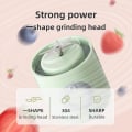 Pikkukuva 3 / 5: Orange Fresh Fruit Kannettava Blender Cup Puristinkone USB Ladattava Mini Sähköinen Automaattinen Mehupuristin