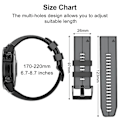 Miniatyrbillede 5 af 5: Rem til Garmin Fenix ​​6x, lettilpasning af bløde silikonebånd Udskiftning til Fenix ​​7x/fenix 6x Pro/fenix 5x/fenix 5x Plus/descent Mk2 Red Black