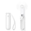 Jisulife Portable USB Mini Handheld Fan with Power Bank Function 2000mAh Life8 - White 250