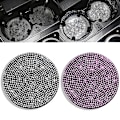 Pikkukuva 2 / 5: Diamond tekojalokivi Car Coaster Water Cup Slot Liukumaton matto Silica Pad Cupin pidikematto Auton vempain Bling Auton sisätarvikkeet - Liukumaton matto B-Pink