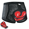 Miniatyrbild 1 av 3: Cykelshorts för män 3d vadderade gel Cykelunderbyxor Andas cykel Cykelunderkläder Cykelkort Red XS