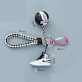 Miniatyrbild 4 av 4: Classic 2022 1:6 Realistic Min 3d Jordan Basketball nyckelring med minisko, gul, 5 cm