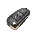 Pikkukuva 1 / 5: Farfi 3 Buttons Flip Remote Key Shell Case Fob:lle Au-di A6l Q7 A2 A3 A4 A6 A6l A8 Tt