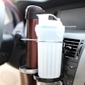 Miniatyrbild 4 av 5: Biluttag Vattenkoppshållare Vikbar dryckeshållare Luftkonditionering Utlopp kopphållare Mugghållare Stativ - Dryckeshållare Silver
