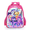 Miniatyrbild 2 av 4: Rosa My Little Pony skolväska barn 16 tums elev Unicorn skolväska för tonåring flickor Casual Travel Bagpack Day Pack as picture1
