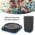 Miniatyrbillede 1 af 5: Xbox Series X-konsolstativ 4 porte Usb 2.0 Hub Combo Kit dockingstation med blåt lys