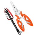 Miniatyrbillede 3 af 5: Fisketangsaks Ny multifunktionsfiskeværktøj Tilbehør Line Lure Cutter A4 Yellow Set