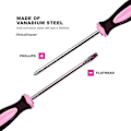 Pikkukuva 4 / 5: Pink Power Magneettinen set - 6-osainen ristipää ja litteäpäällinen set naisille