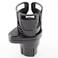 Miniatyrbillede 1 af 5: Bilkopholder Expander Adapter, 2 i 1 Multifunktionel 2 kop Mount Extender Robust kopholder med 360 roterende justerbar base|drikholdere| black