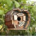 Miniatyrbilde 3 av 5: Hummingbird Nesting House - Utendørs hengende Bird Nest Box - Håndvevd Bird Nesting, Outdoor Bird Nest Box For Finch Canary Chickadee, Hagegaver