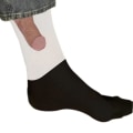 Miniatyrbillede 1 af 5: Show Off Sokker Dick Herre Dame Sokker Bomuld Super Soft 2023 Hot blackwhite