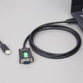 Miniatyrbilde 5 av 5: USB til RS232 seriell kabel USB Type A til DB9 hann FT232RL chip multifunksjonell praktisk seriell kabel Black