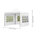 Pikkukuva 4 / 4: Puutarha Heavy Duty Oxford Gazebo -juhlateltta hääkatos Taitettava vedenpitävä ulkokatosteltta Blue