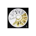 Miniatyrbilde 2 av 11: Rhinestone hjul MultiC MultiColor 1. Rhinestone 6 storlekar silver & g