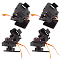 Miniatyrbillede 1 af 5: 4x Pt Pan Tilt Servo Camera Mount Platform Anti-vibration For Fpv Pakke