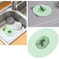 Miniatyrbillede 5 af 5: Gulvsi, stærk adsorptionskraft Godt forseglet gulvafløbsdæksel Slidbestandigt og holdbart med 5 stk til hjem til familien (Nordic Green)