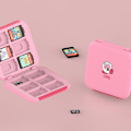 Miniatyrbild 3 av 5: Magnetisk case Kompatibel switch med 12 kassettplatser Bärbar Switch Game Card Organizer