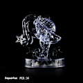 Miniatyrbillede 1 af 3: 3D Krystal Puslespil Stiksav Clear Tolv 12 Constellation Astrolog Flash LED-lys B