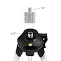 Miniatyrbillede 2 af 5: 5/8 til 1/4 adapter hun til han mikrofon skrue adapter mikrofon stativ adapter