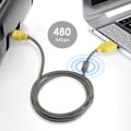 Pikkukuva 4 / 5: Usb Midi -kaapeli soittimille - 1,5 m/5 jalkaa, Usb A - Usb B