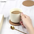 Pikkukuva 2 / 5: Cork Coaster 5/10 kpl kuppi teetä kahvimuki juomapidike keittiöön Luonnollinen puinen matto Astiasto Pyöreä juomaaluslevy - Mats &amp; Pehmusteet square 5 PCS