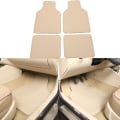 Miniatyrbilde 5 av 5: 4stk Universal Bilgulvmatter Teppematte Vanntett Anti-skitne Gulvmatter For Great Wall M1 M2 M4 Hover H3 X200 Hover H6 - Gulvmatter Red